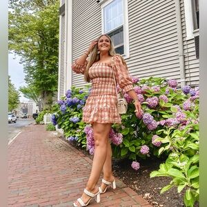 Vici Gingham matching set for summer. Size large